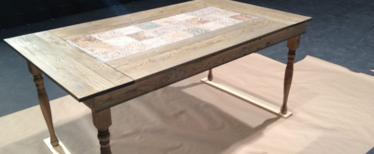 A Custom Table for the Big Stage: Tile Table Using Pine Legs