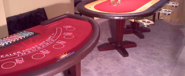 Matching Blackjack and Poker Table using Osborne Table Legs