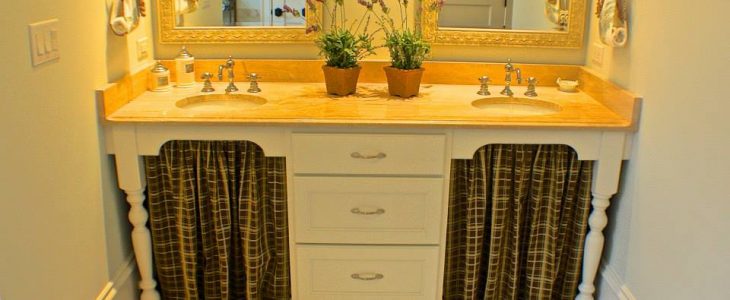 French Colonial Inspired Vanity Design