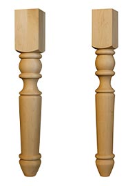 Portsmouth Dining Table Leg and Portsmouth End Table Leg