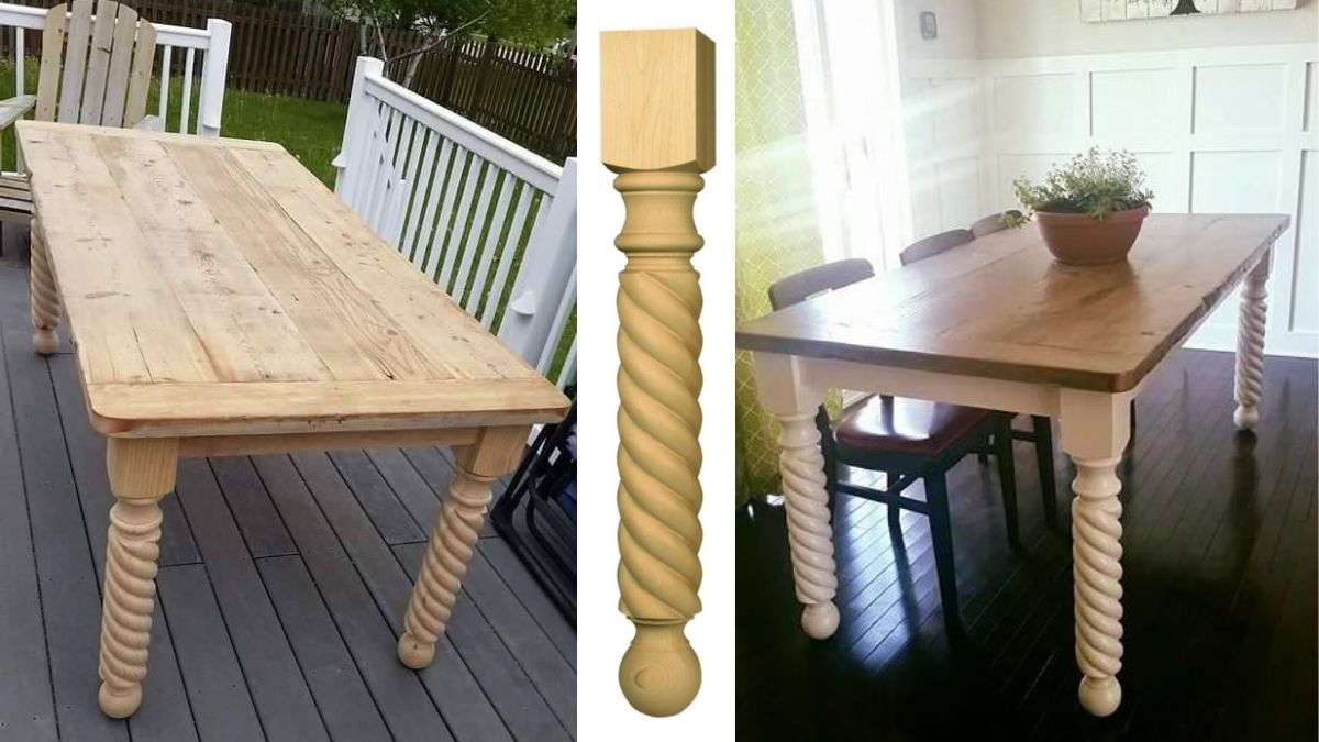Rope Table Legs Perfect for a Farm Table