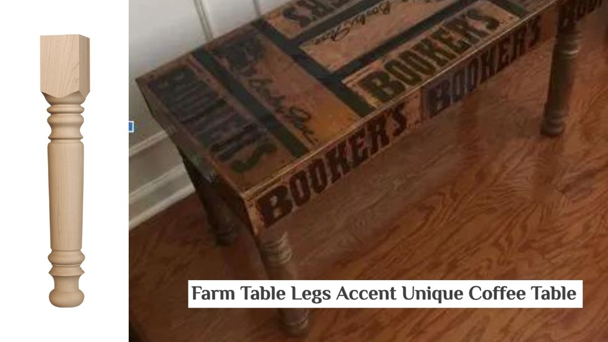Farm Table Legs Accent Unique Coffee Table